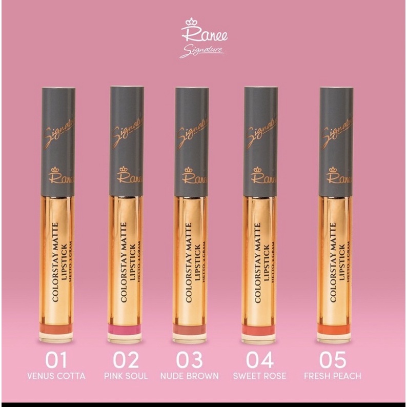 ranee colorstay matte lipstik