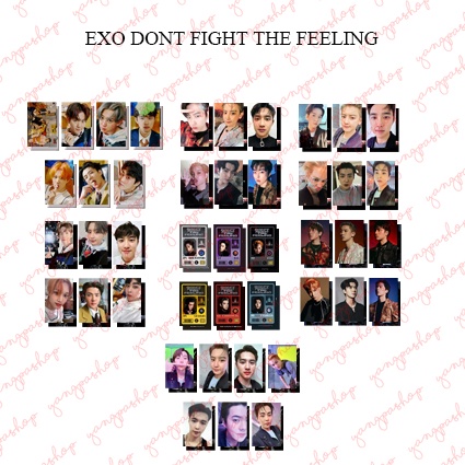 [READY / SET] EXCK DONT FIGHT THE FEELING PHOTOCARD UNOFFICIAL FANMADE DFTF YANGPASHOP SEHUN CHANYEO