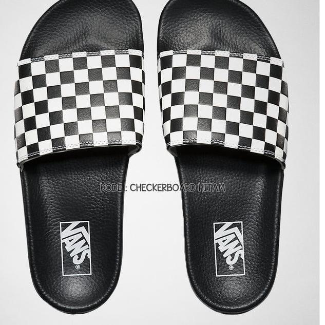 11.11STOK READY sandal pria vans grade ori vans checkerboard black white
