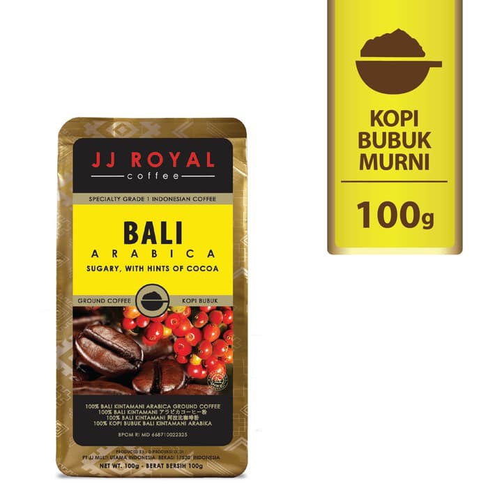 

Coffee/Kopi JJ Royal Kintamani Arabica Ground Bag 100g