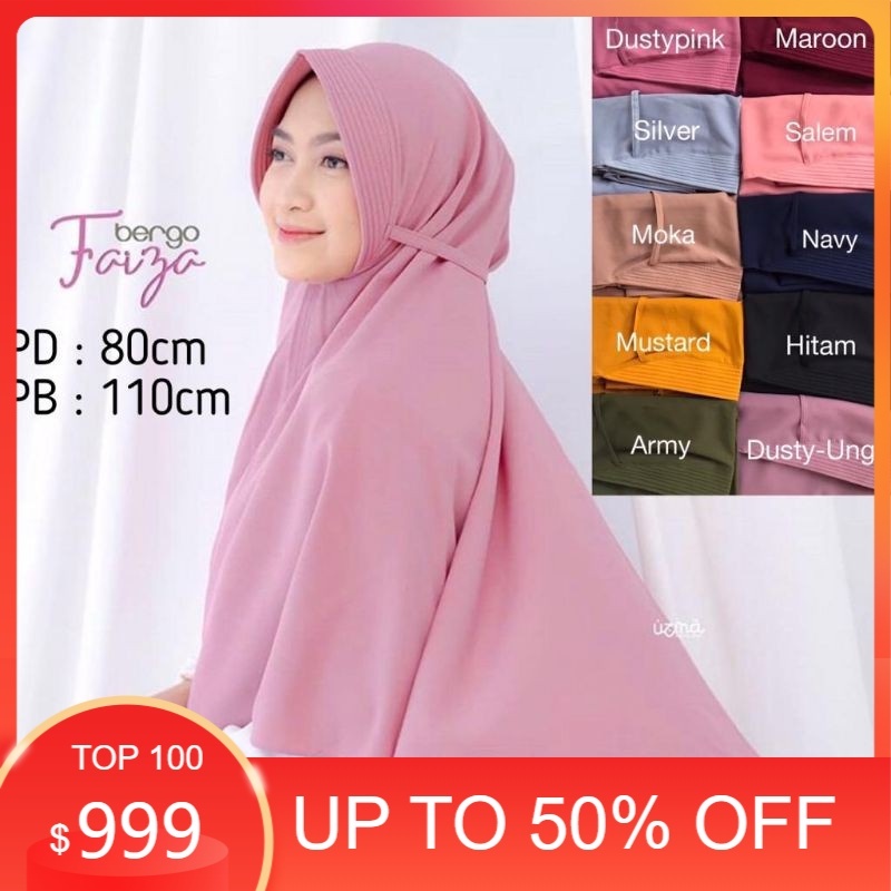 Hijab bergo jumbo pet tali / bergo maryam pet jumbo XL / Maryam Jumbo Tali pet