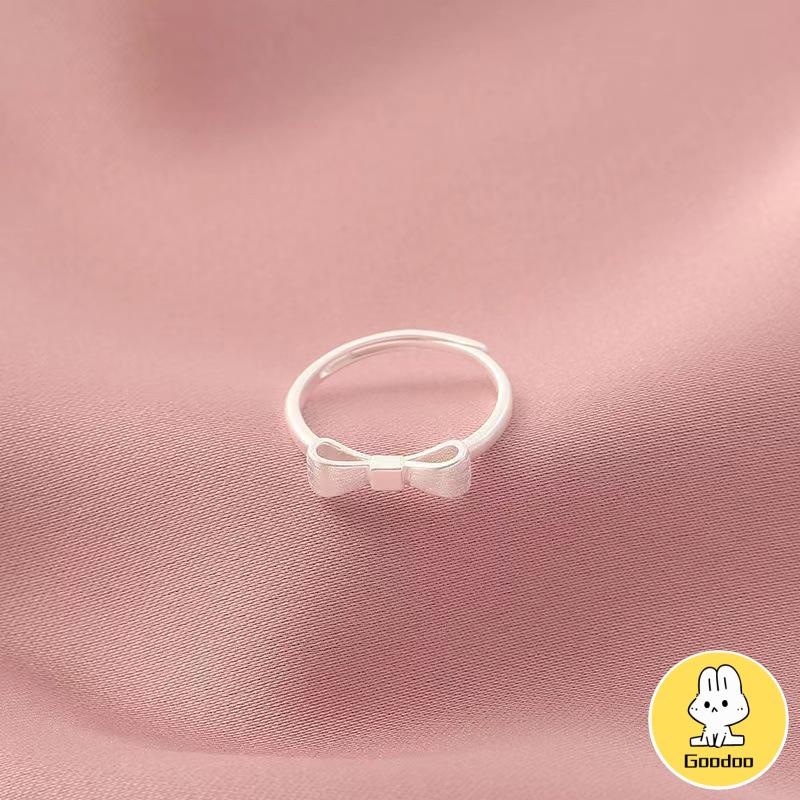 Busur Pembukaan Cincin Jari Telunjuk yang Dapat Disesuaikan Desain Niche Gaya Dingin Cincin Kelas Atas -Doo