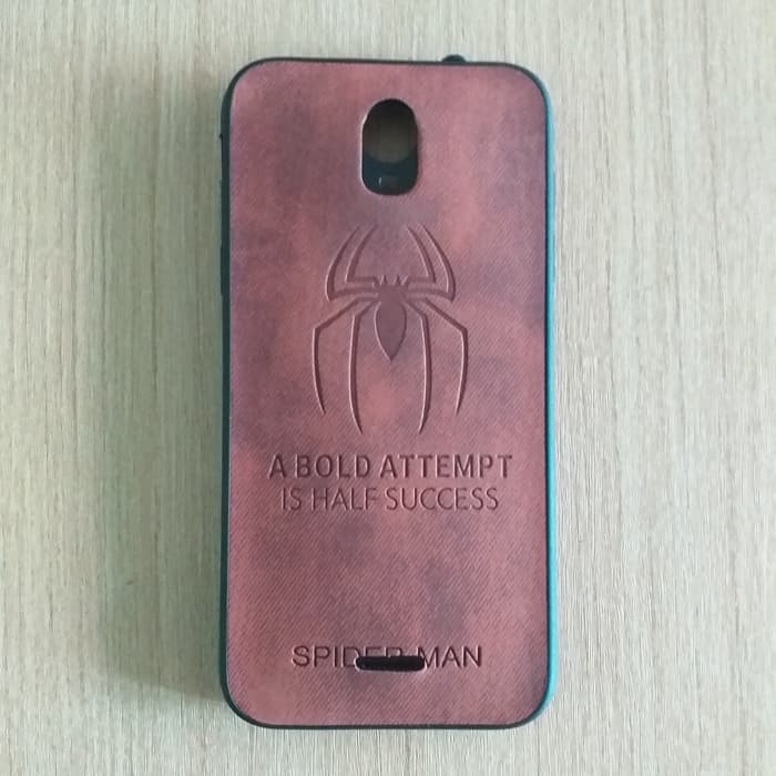 Case Advan S5E 4G Leathercase Karakter Hero Gambar Kartun