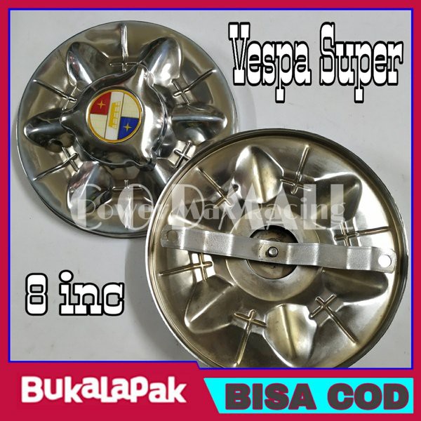 Dop Velg Vespa Ring 8 inch Weldop Whelldop Vespa Belimbing Salib Vespa Super