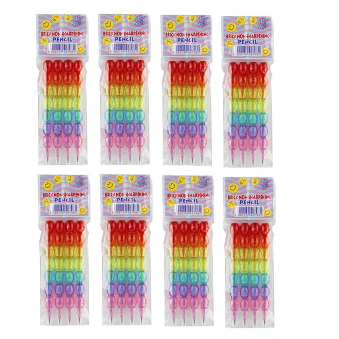 

Unik KEPERLUAN ANAK BRICK PENCIL COLORFULL MODEL TUSUK SATE PENSIL BRICK Berkualitas