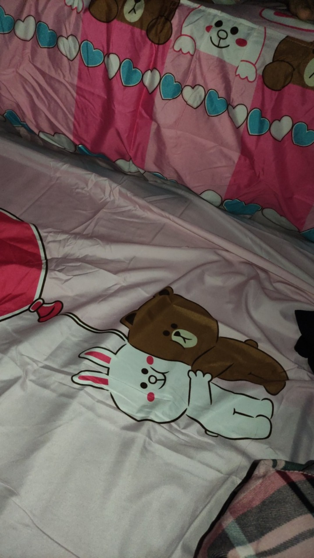 Sprei Vito 2in1 Motif Puzzle Duck Flamingo Pinky Bt21 Love Animal - Sorong 120x200 Single 120 Sp Duo