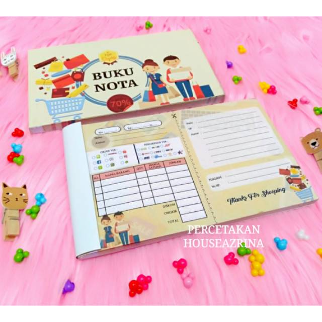 

NOTA TEMA HAPPY SHOPPING~READY STOCK