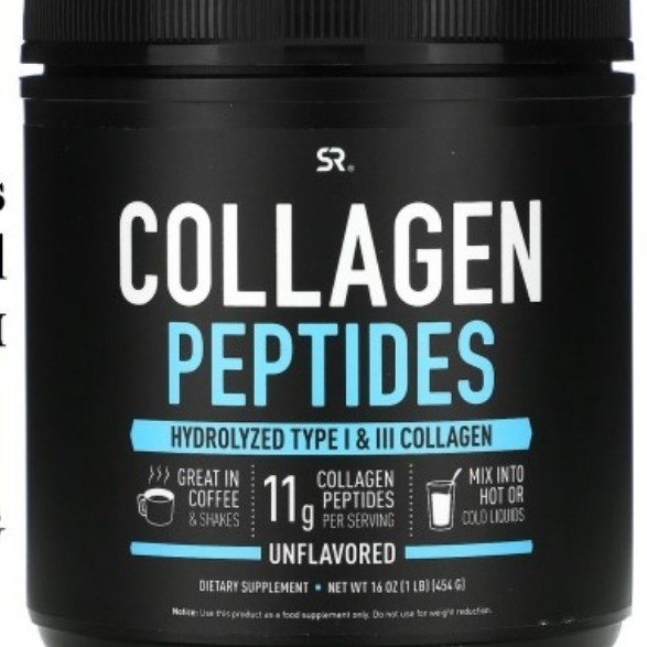 Sports Sport Research Collagen Peptides Unflavored 454 G Kolagen USA