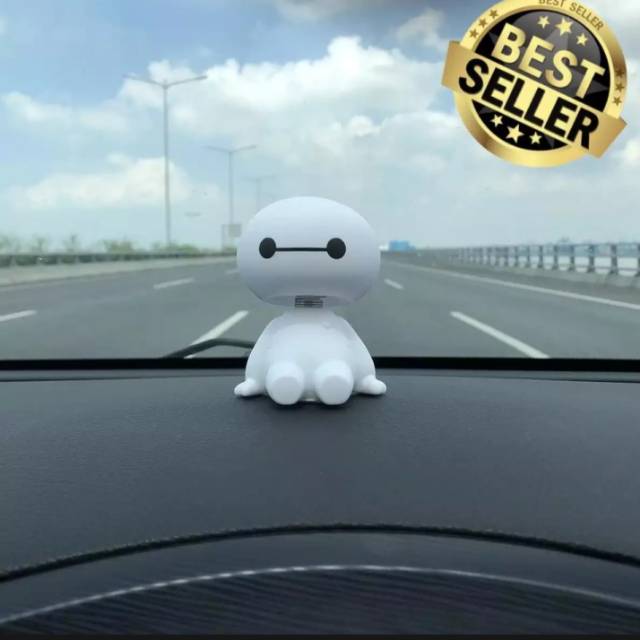 Pajangan Mobil Baymax Goyang Pajangan Mobil Dashboard