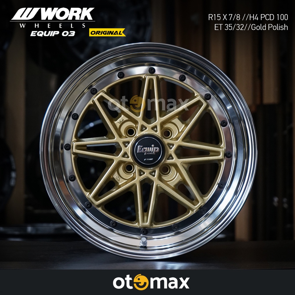 Velg Mobil Work Equip 03 Original Ring 15 Gold Polish