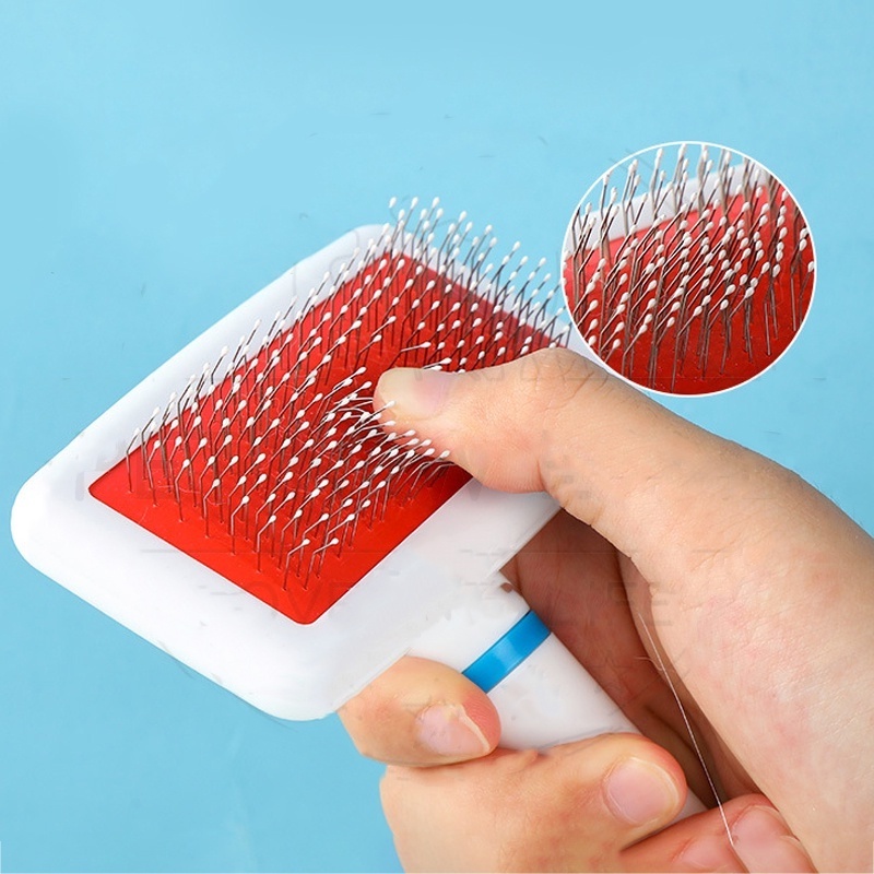 sisir kucing Sisir Sikat Slicker  kucing Bulu  bulu rontok Rambut Anjing Kucing Pet Brush Comb Grooming | Sisir Kucing Murah