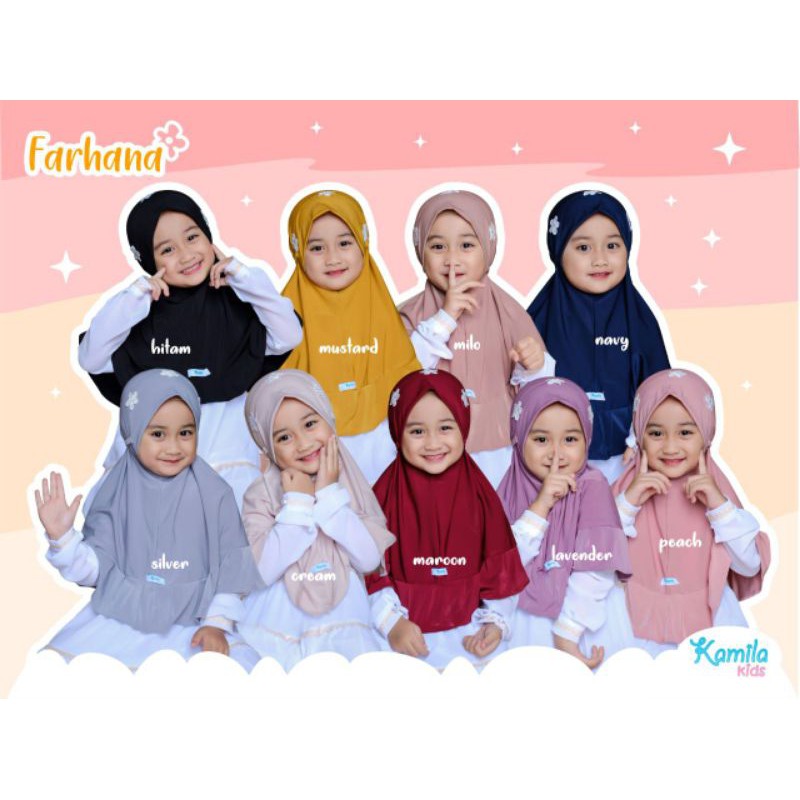 KAMILA KIDS ORIGINAL JILBAB ANAK FARHANA