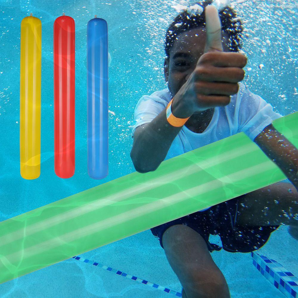 Nanas 4Pcs Stik Tiup Kolam Renang Warna-Warni Untuk Pantai Kolam Renang Mainan Air PVC Renang Mie