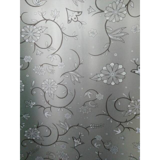 stiker kaca sticker kaca motif batik biru