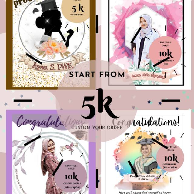 Kado Foto Wisuda Murah Custom