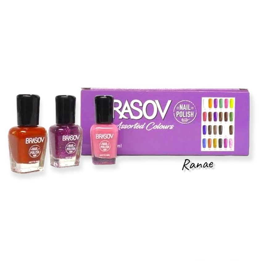 BRASOV Nail Polish 24 Assorted Colours 1 pcs