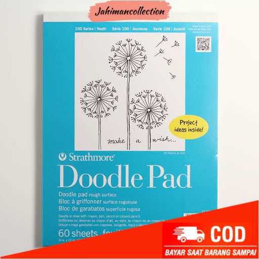 

✨ BISA COD ✨ Strathmore 100 Series Doodle Pad 9" x 12" - 60 Sheets