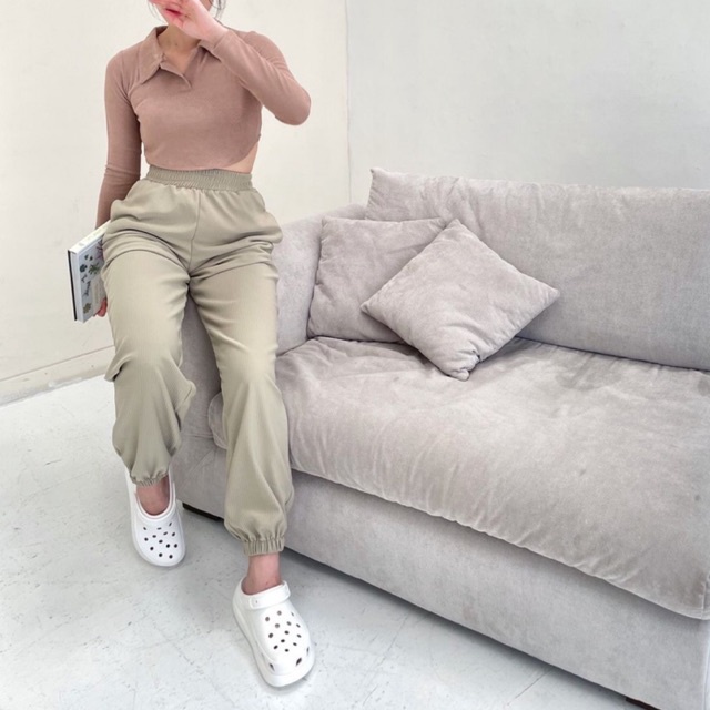 Gerina Jogger Pants / Celana Knit / Jogger Pants / Celana Panjang Jogger / Baggy Pants / Knit Pants