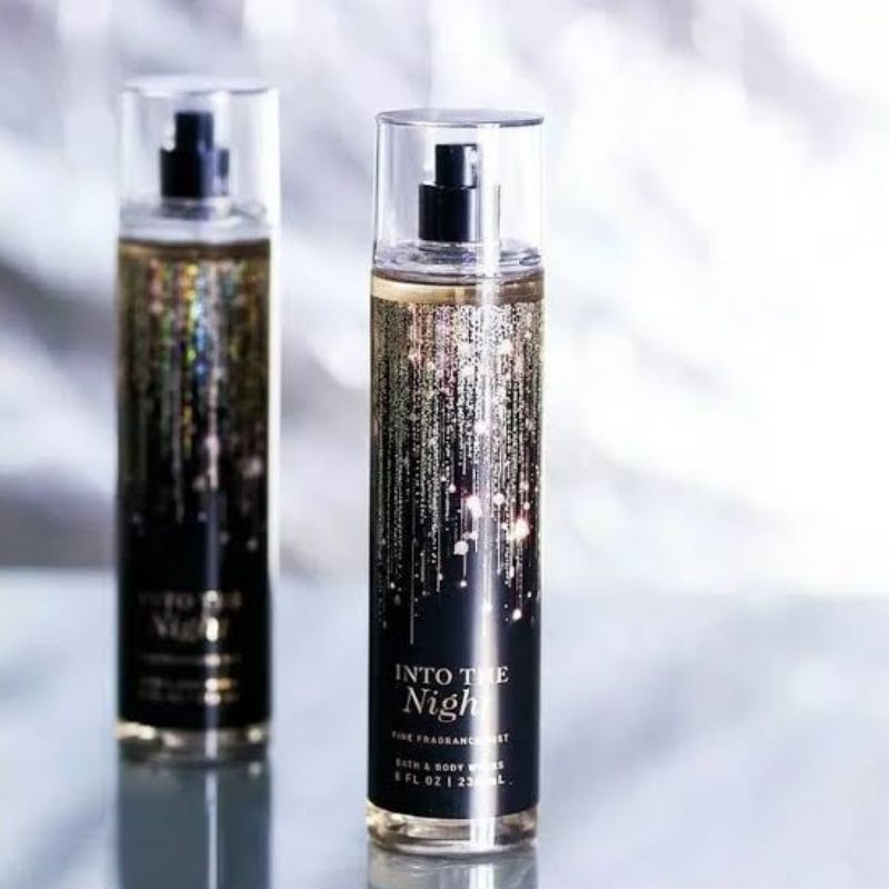 BATH &amp; BODY WORKS BBW INTO THE NIGHT ITN FINE FRAGRANCE BODY MIST 236 ML PENGHARUM BADAN