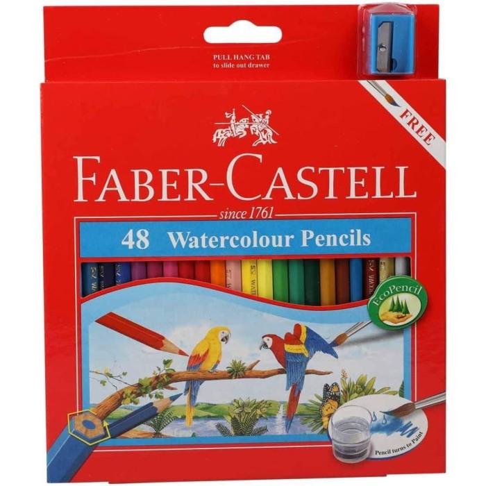 

FABER CASTELL 48 WATERCOLOUR PENCILS / PENSIL WARNA
