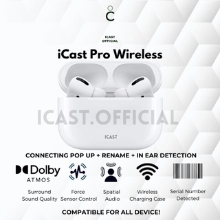 Cast Pods Pro 2023 Final Upgrade Wireless Charging [Pop Up + Serial Detected] By iCast