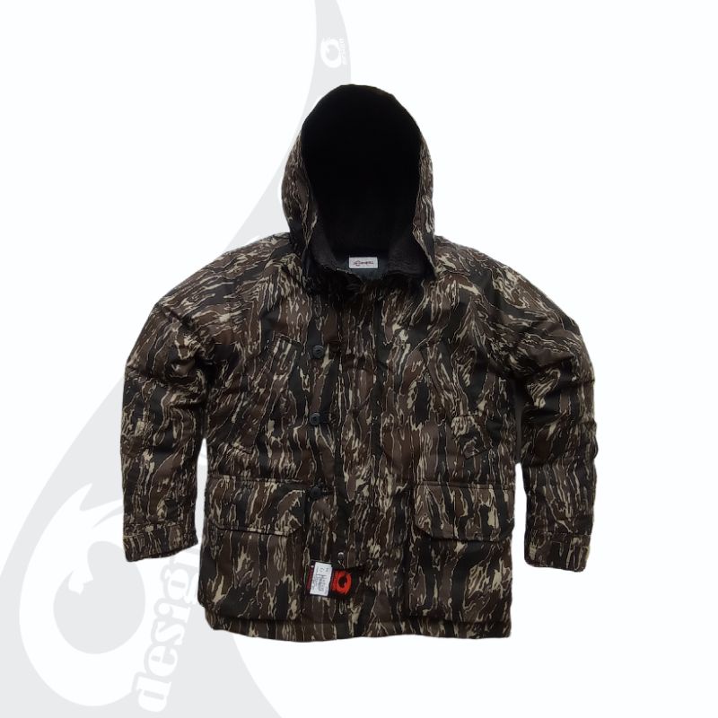 jaket parka bulang N3B camo army down