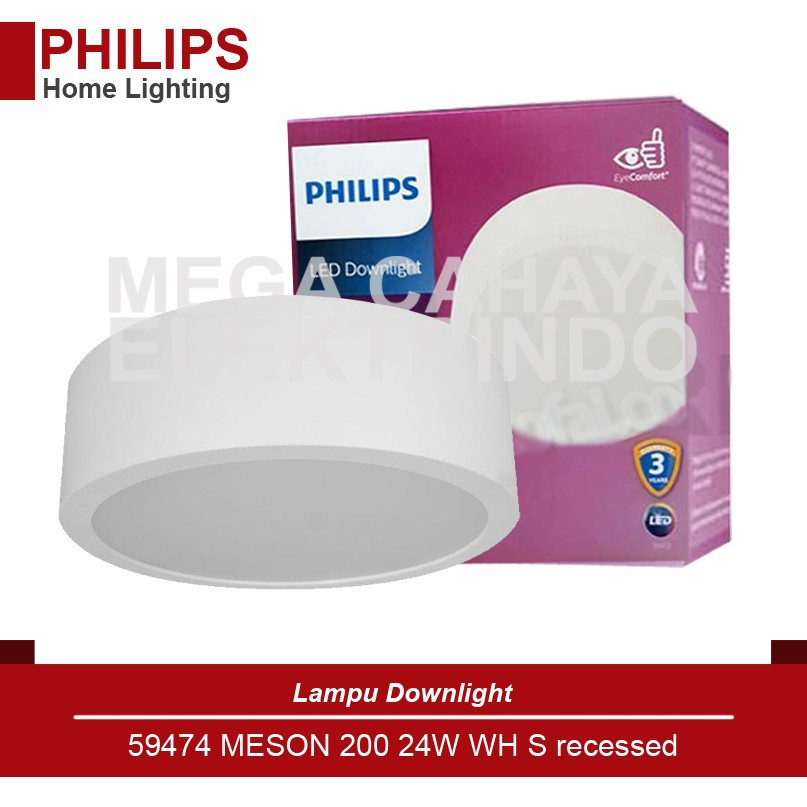 DOWNLIGHT LED PHILIPS 59474 MESON 24 W S - LAMPU PLAFON | Shopee Indonesia