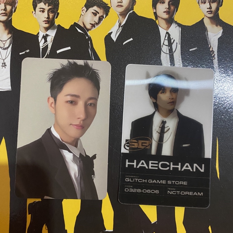 renjun haechan photocard glitch mode pc nct dream