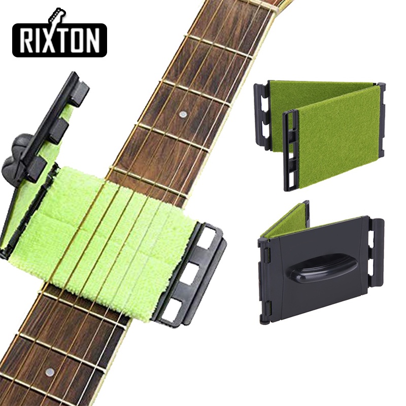 Rixton Electric Bass Strings Gitar String Cleaner Fingerboard Lap Alat Pembersih Pemeliharaan