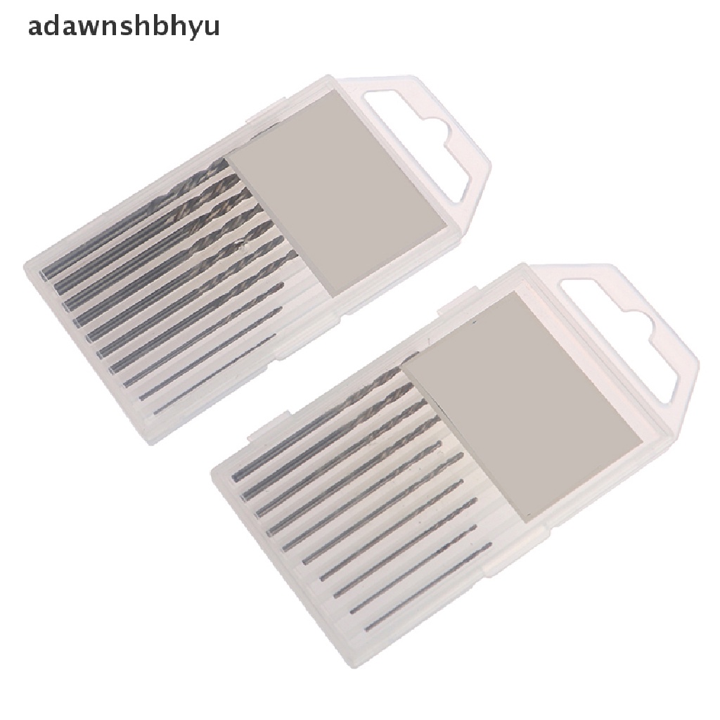 Adawnshbhyu 10Pcs/Box Mini Drill HSS Bit 0.8mm-3.0mm Set Mata Bor Twist PCB Shank Lurus