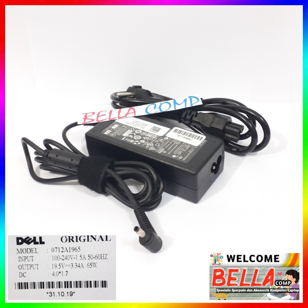 Adaptor Charger Casan Laptop Dell Vostro 5460 5470 5480 5560 19.5V 3.34A 65W 4.0X1.7mm