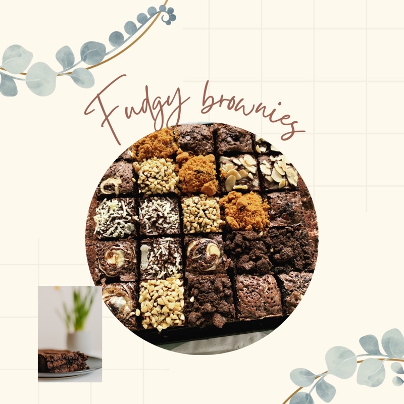 

Fudgy Brownies size 20x20 cm isi 25pcs