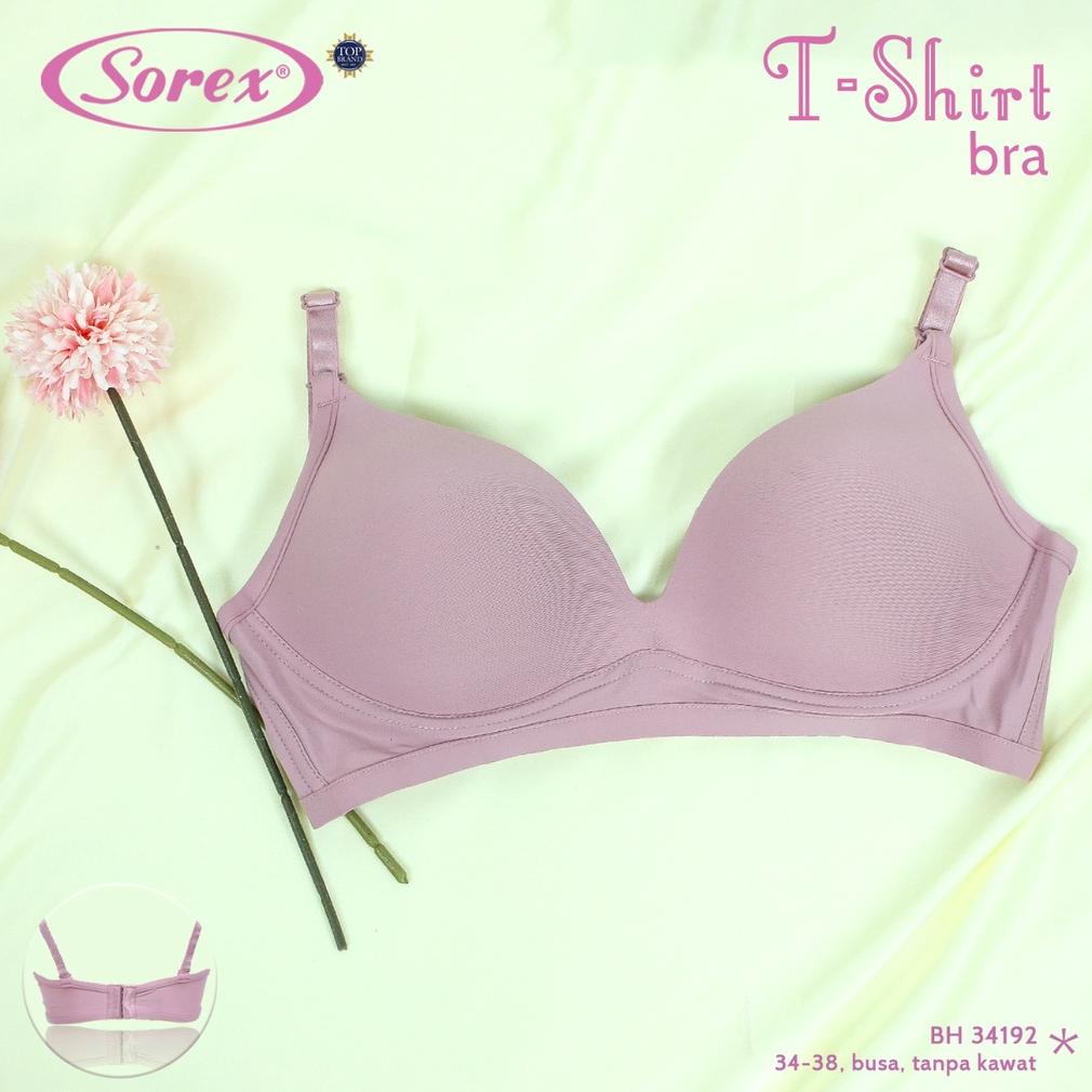 Sorex T-Shirt Bra Polos Busa Tanpa Kawat Kait 3 Setara Cup B Bh Harian 34192