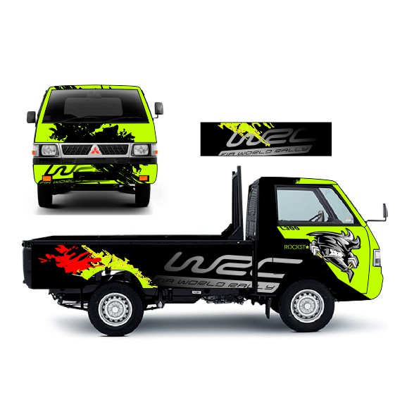 Sticker Mobil Pickup L300 lime