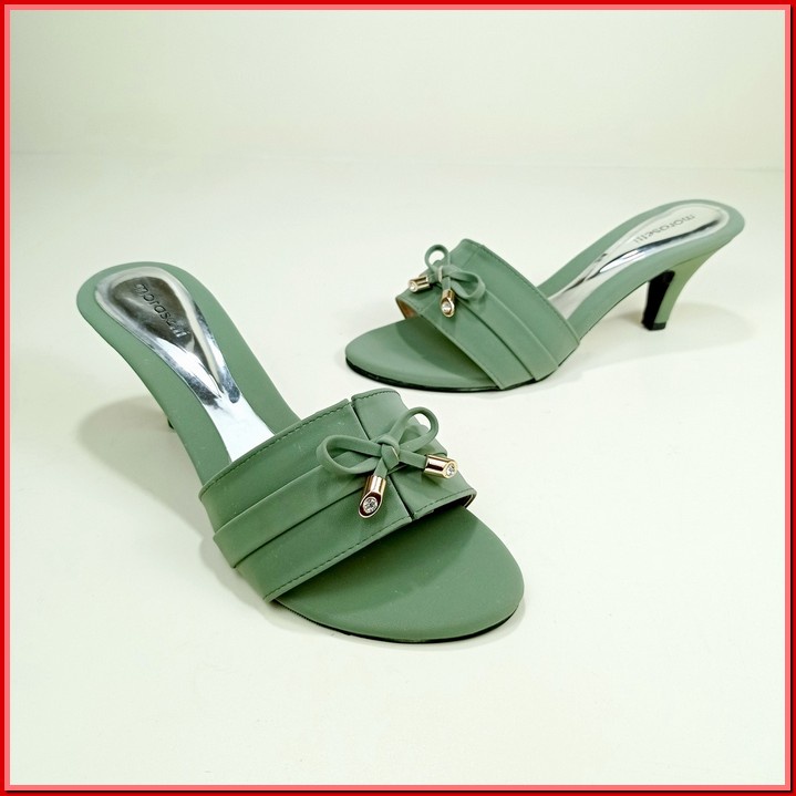 Sendal Kondangan Cewek Kekinian Murah High Heels Pesta  Wanita Haigh Hels Heals Terbaru Bridesmaid H