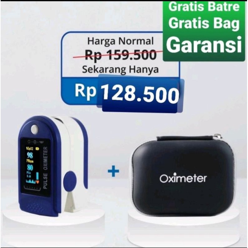 Oxymeter Pulse Fingertip - Fingertip Pulse Oxymeter Alat Pengukur Kadar Oksigen Spo2