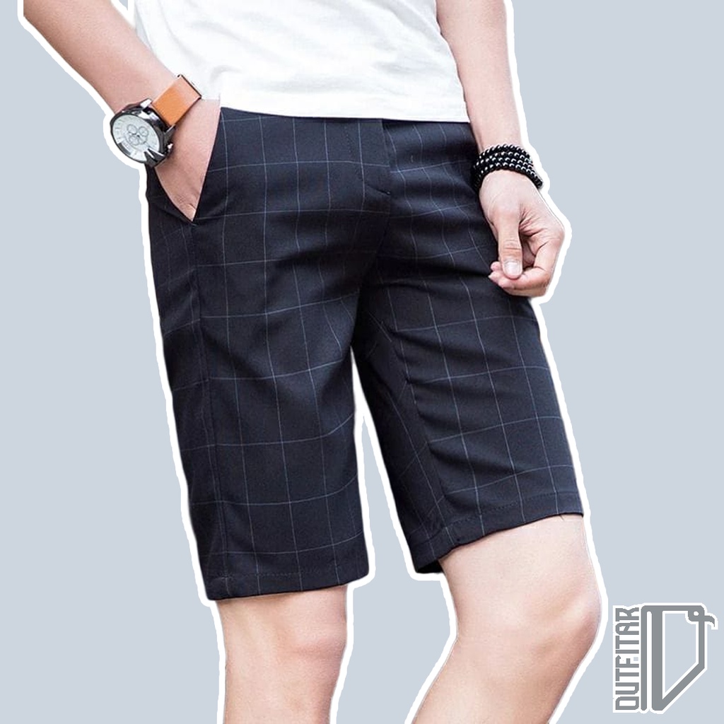 Celana Pendek Pria Tartan Short Pants Hight Quality Premium