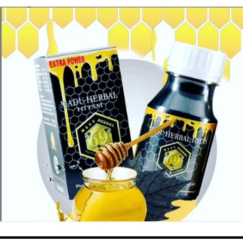 Madu Herbal 69 plus Propolis dan Doa Ruqyah - Hitam/Pahit -  Aulia/Manis