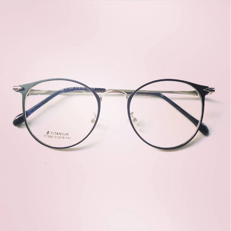 Frame Kacamata Oval Metal F1326