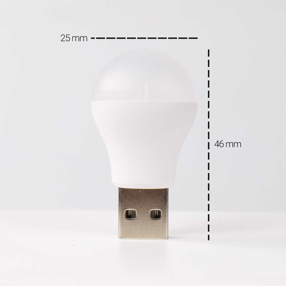 Oobest Lampu Bohlam LED USB Portable Light Cool White