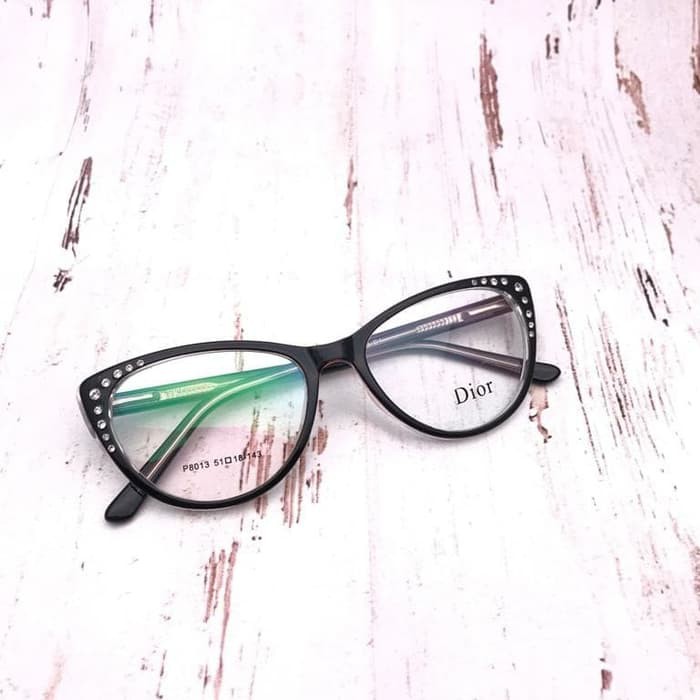 Frame Kacamata Cat eye 8013 Free Lensa Minus