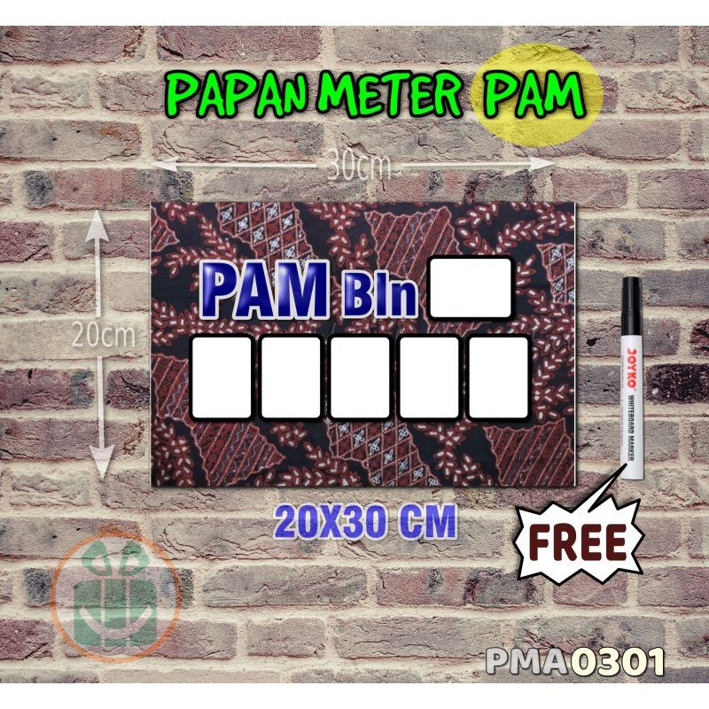 

SBC Papan Meter Listrik PLN PAM motif Unik - Batik 01