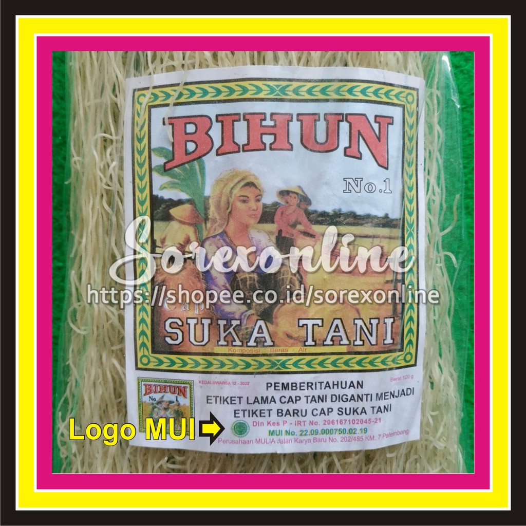 

Bihun Cap Tani Palembang KP010-G1LOJ OJOL Bihun Cap Suka Tani Bihun Beras Tani Bihum Khas Palembang