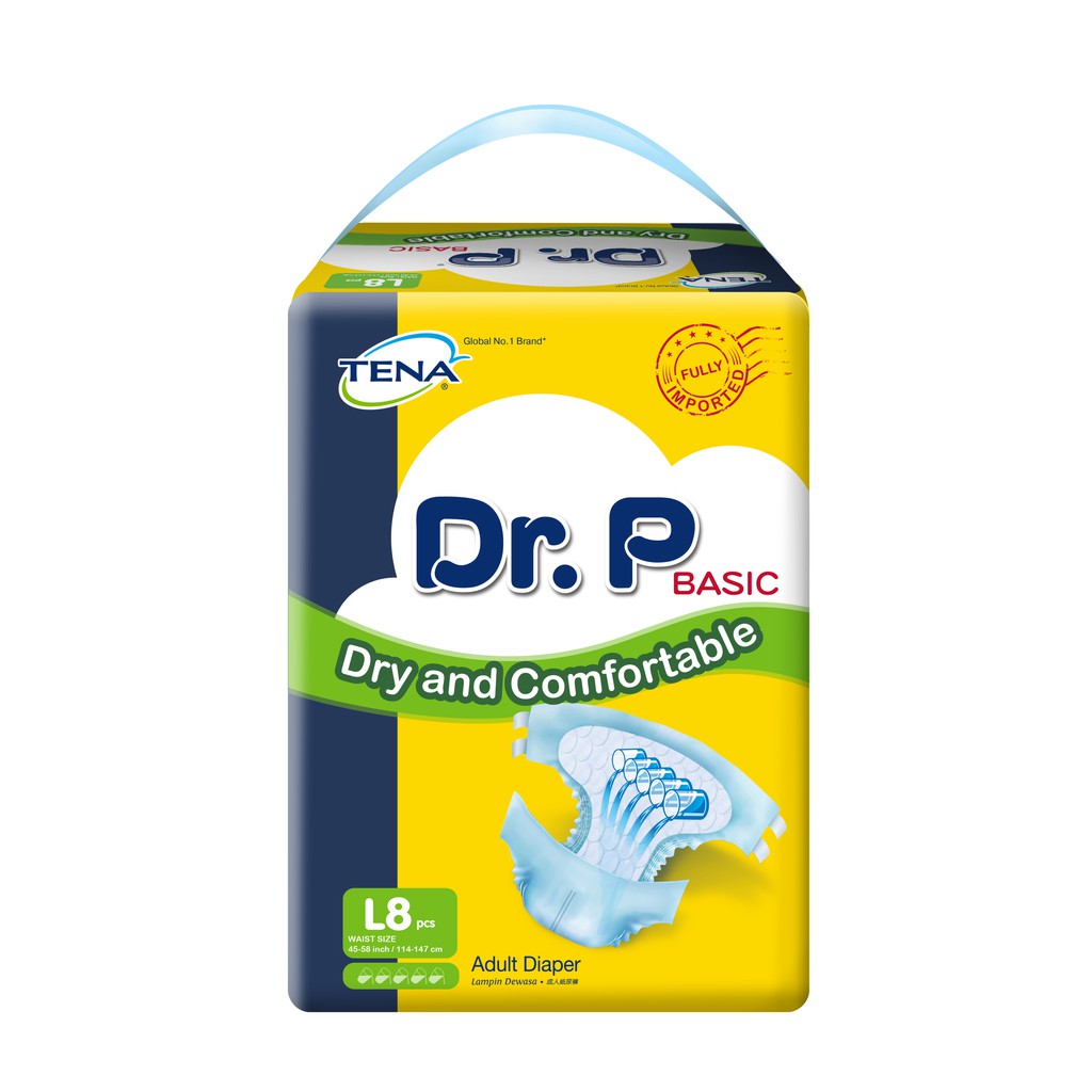 TENA Maxi Protect Popok Dewasa Perekat XL 8s