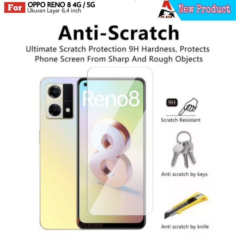 OPPO RENO 8T 4G 8T 5G 8 4G 8 5G 8Z 5G 8 PRO 5G 7Z 5G 7 5G 7 4G TEMPERED GLASS BENING CLEAR TRANSPARAN ANTI GORES KACA TEMPRED PELINDUNG LAYAR NON LIST OPPO RENO 7 Z 5G