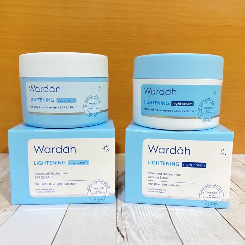 WARDAH LIGHTENING ADVANCE DAY CREAM &amp; NIGHT CREAM 30GR