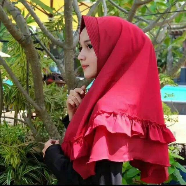 KHIMAR REMPEL TENGAH / REMPLE TENGAH / CLARA RUFFLE