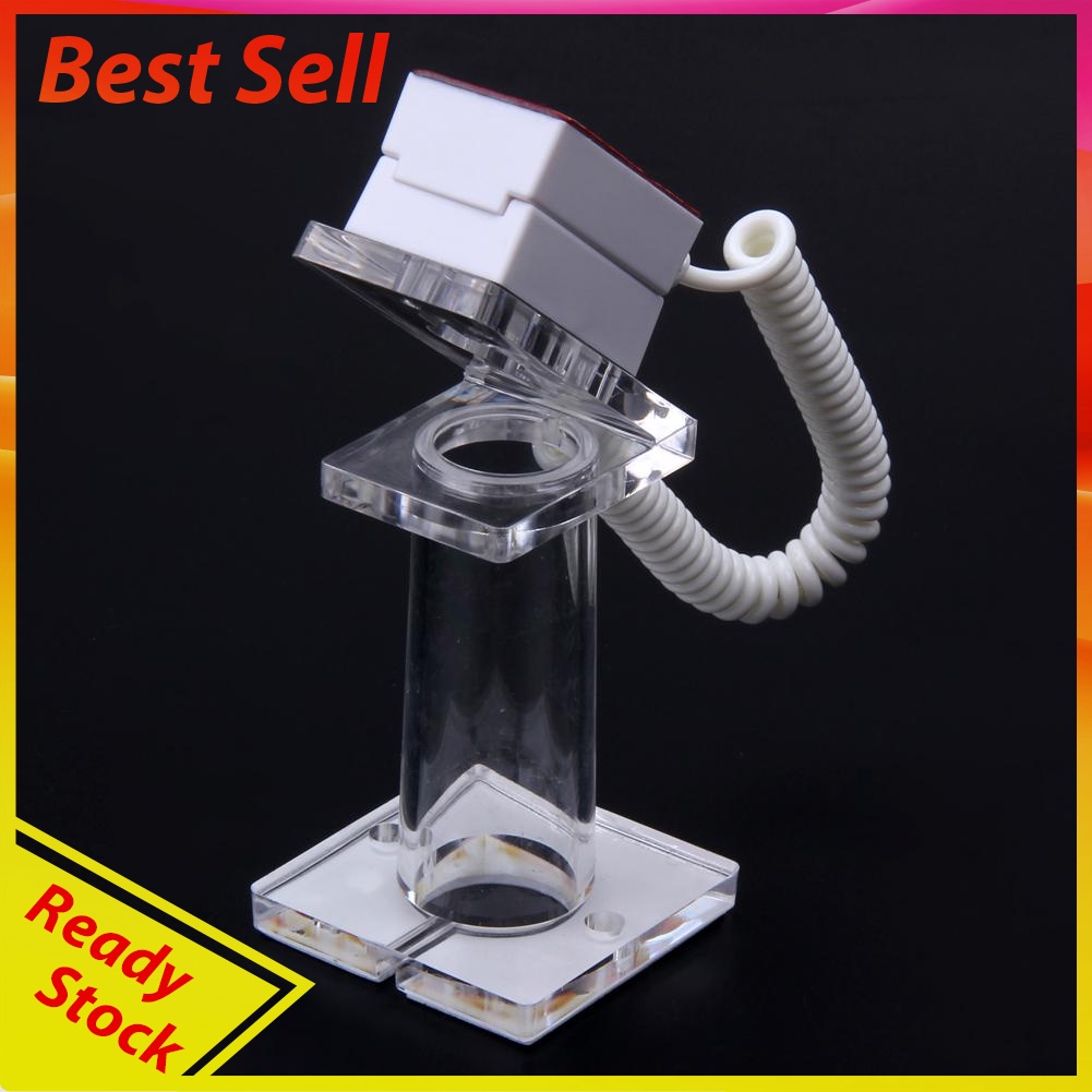 Oval-shaped Anti-theft Security Mobile Phone Display Stand Holder Spring