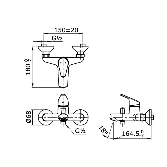 TOTO TX471KEAV1 ORIGINAL kran bathtub mixer shower panas dingin