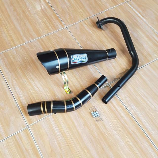 KNALPOT VIXION OLD-VIXION NEW LEOVINCE  BLACK DOV